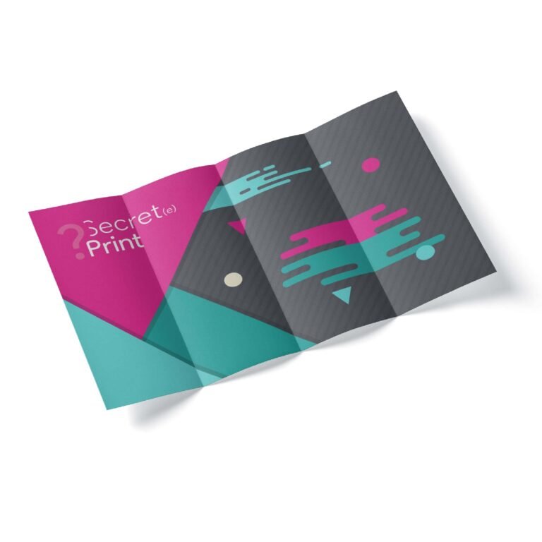 Dépliants - 4 Volets - 3 Plis roulés