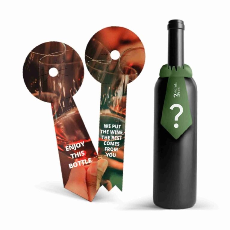 Étiquettes pour goulot de bouteille