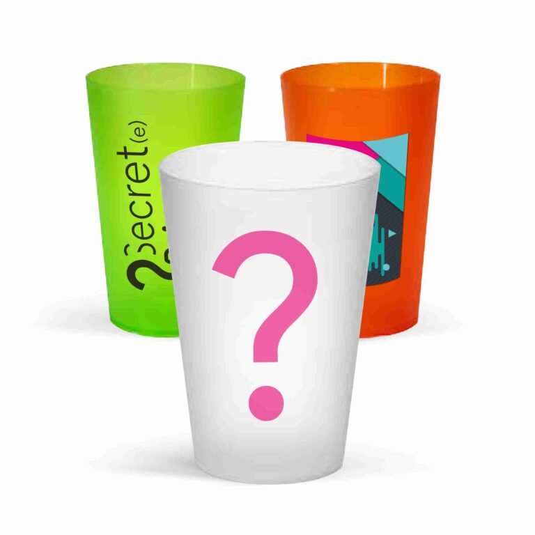Gobelets réutilisable en plastique