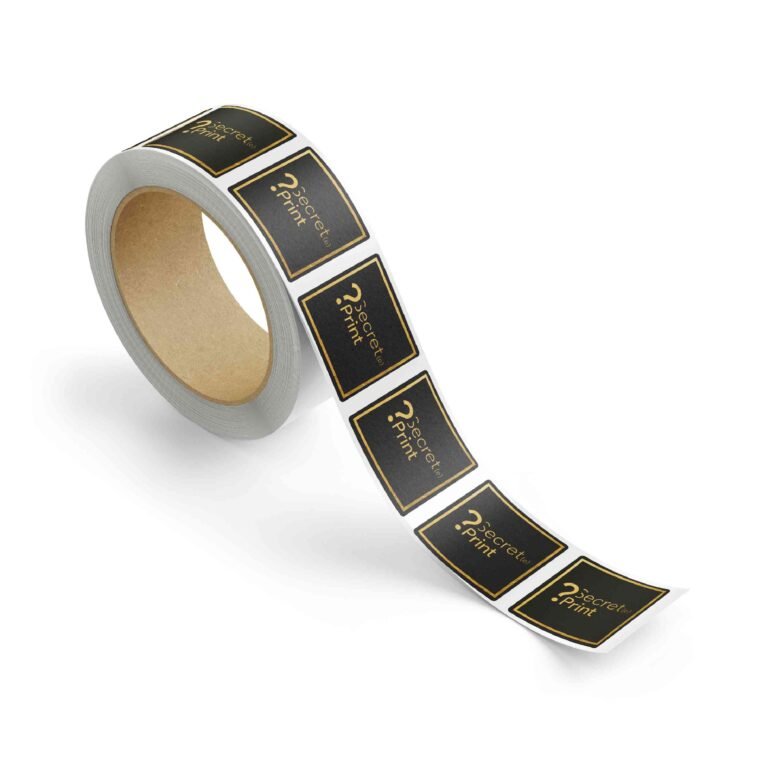 Étiquettes en rouleau avec finitions exclusives