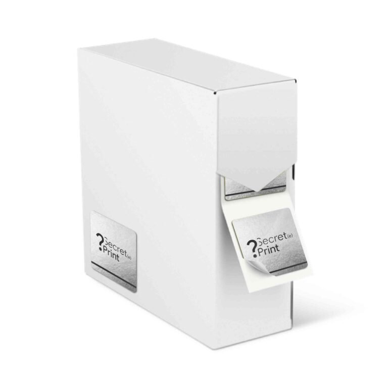 Étiquettes en papier argenté