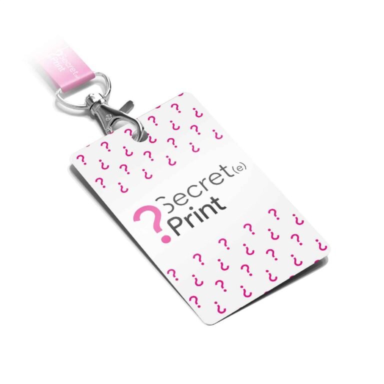 Cartes PVC avec perforation ronde
