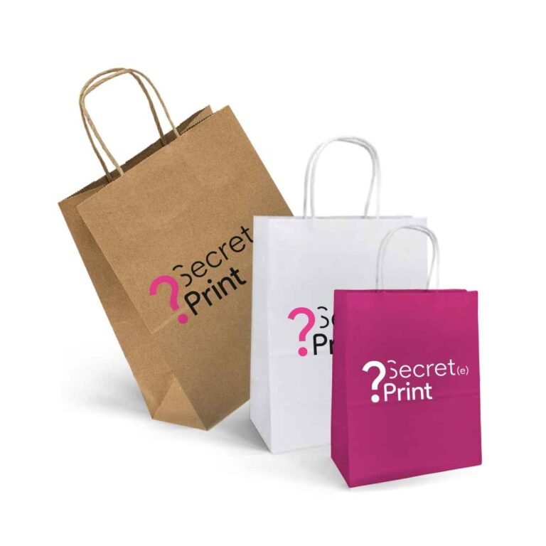 Sac papier à anses torsadées