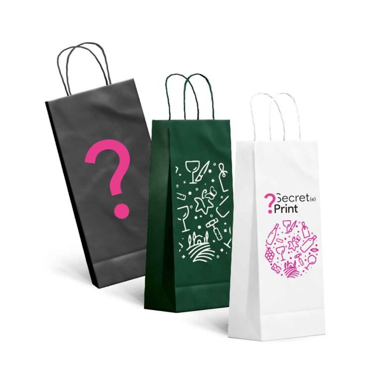 Sacs kraft bouteille de vin