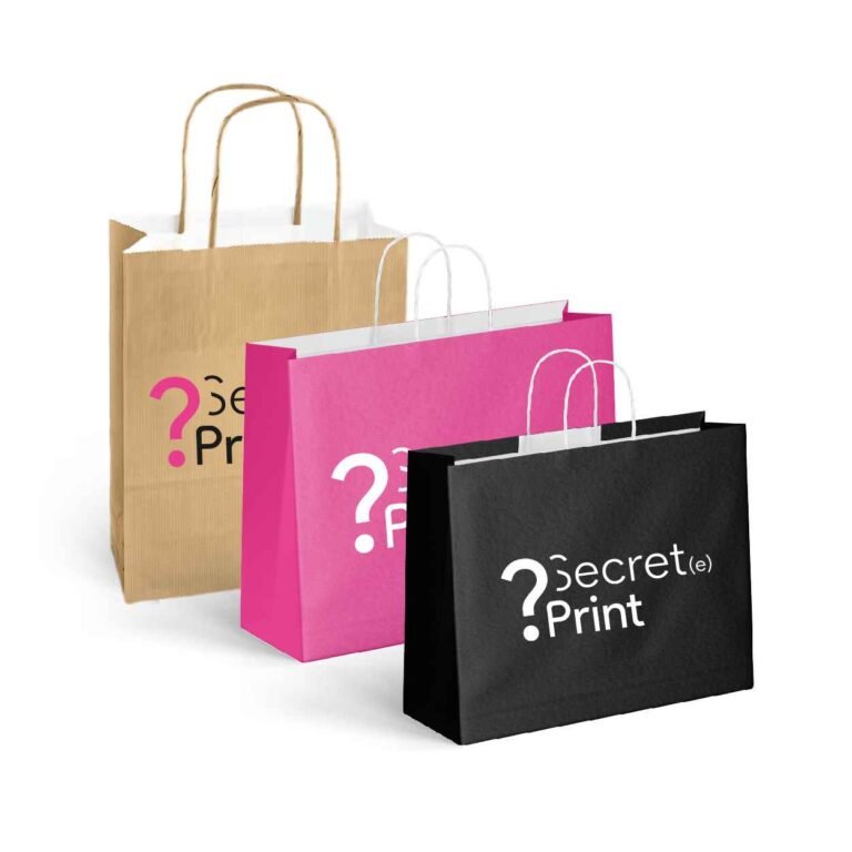 Sacs kraft avec intérieur blanc