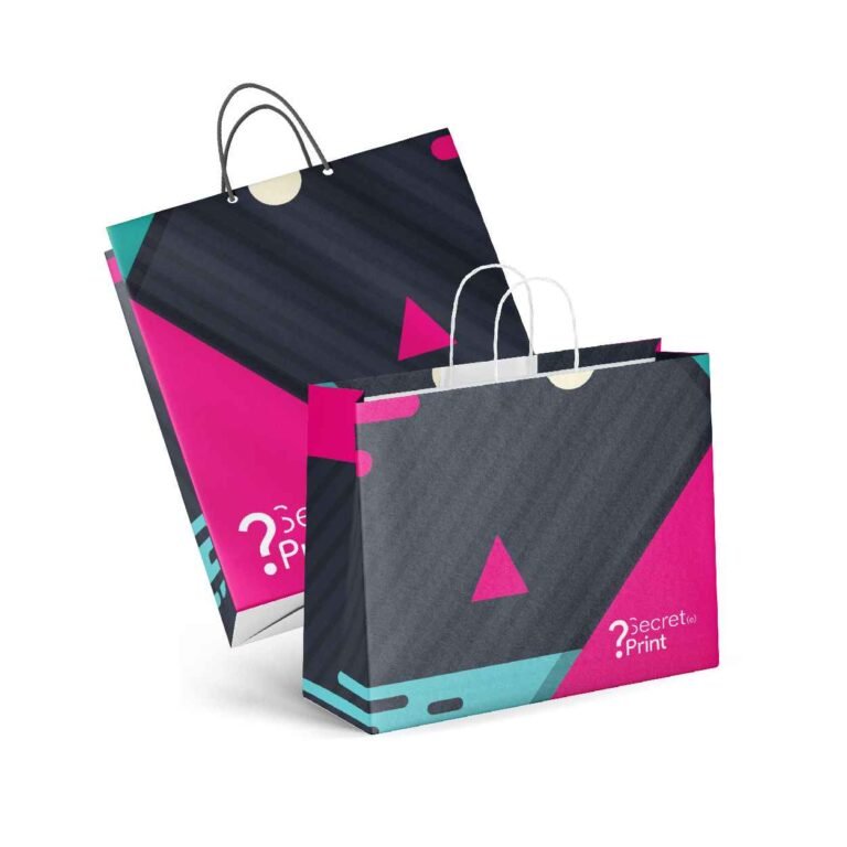 Sacs kraft impression quadri