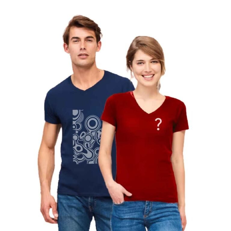 T-shirt budget col V coupe classique