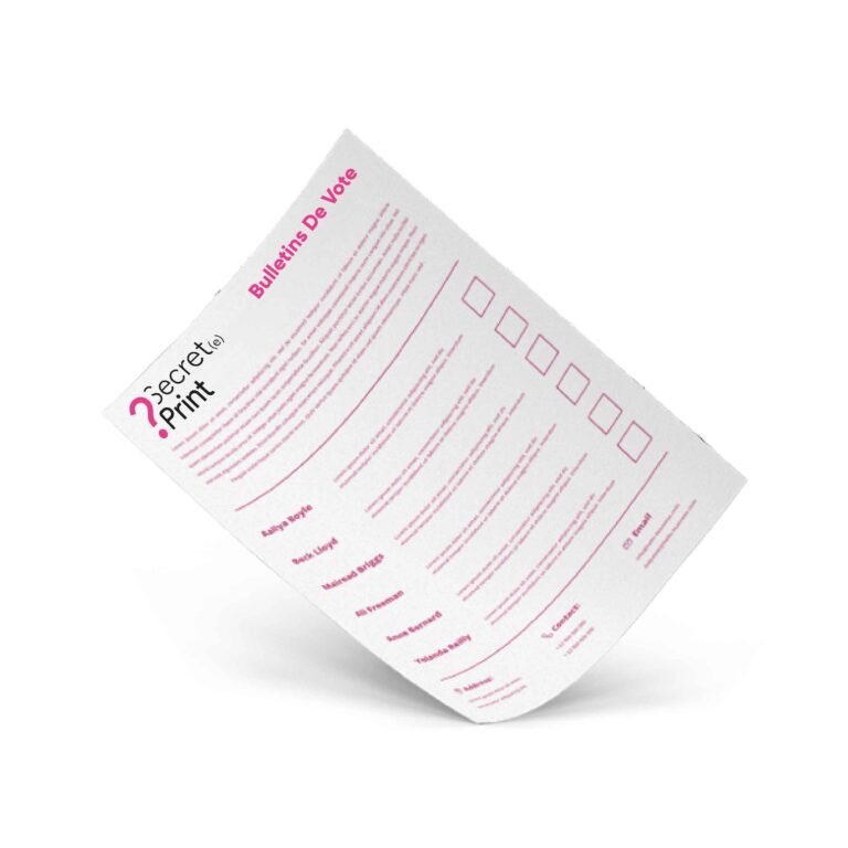 Bulletins de vote, Circulaires et Professions de foi