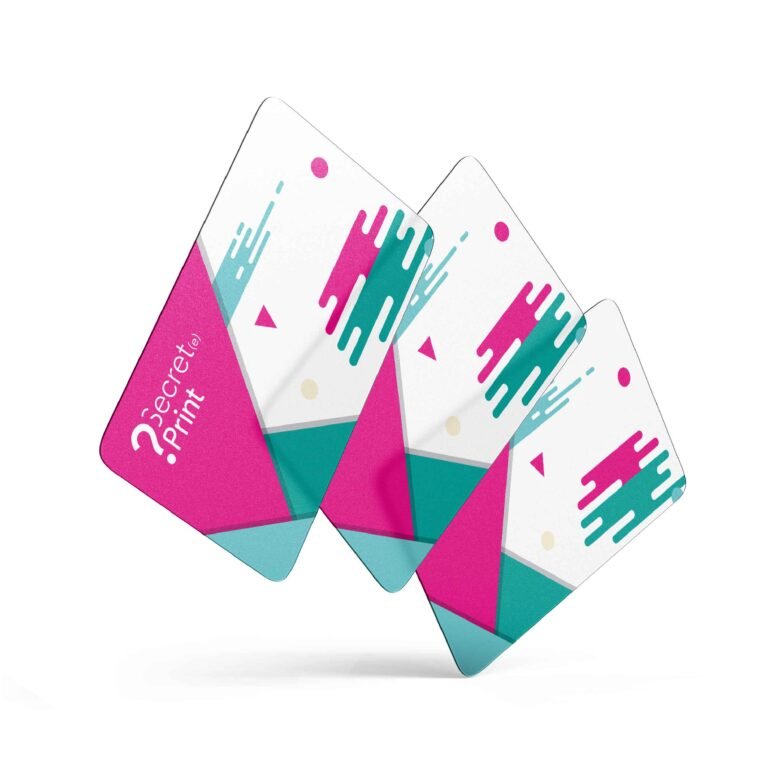 Cartes de visite PVC transparent