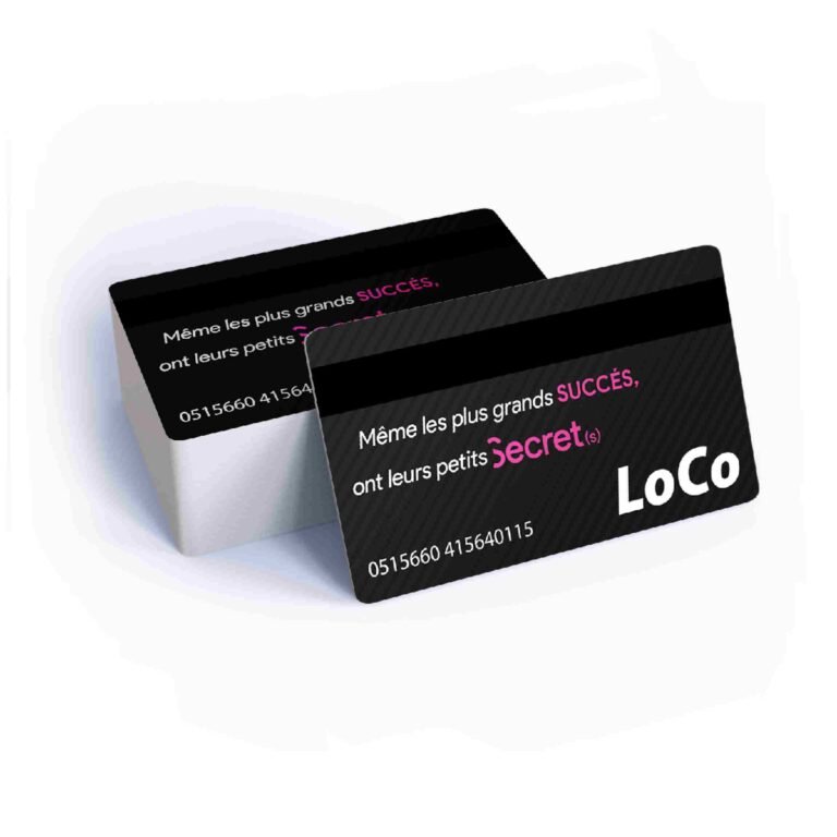 Cartes PVC avec bande magnétique (LoCo)