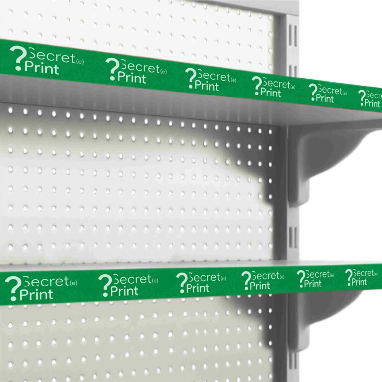 Languettes étagères de rayon