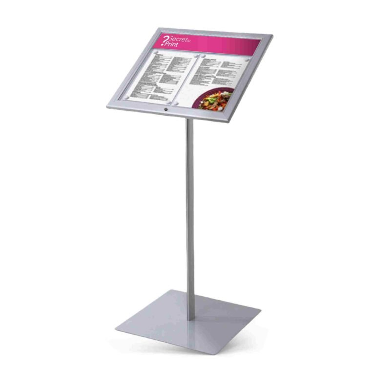 Porte-menu illuminé par LED