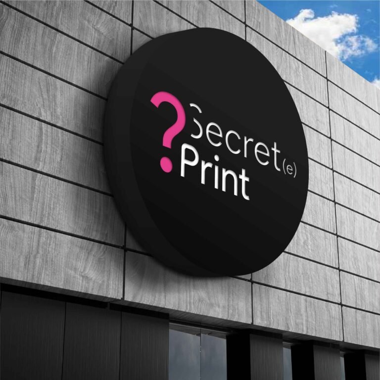 Caisson lumineux rond - Dibond