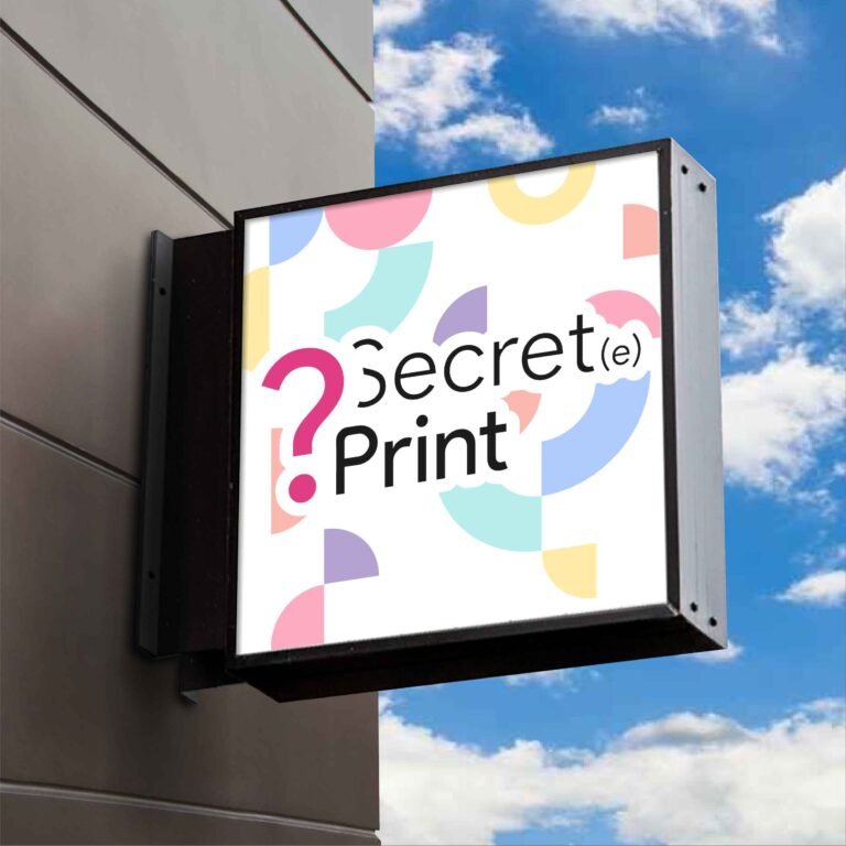 Enseigne drapeau lumineux LED