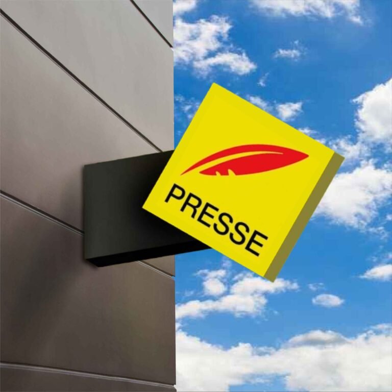 Enseigne drapeau Presse