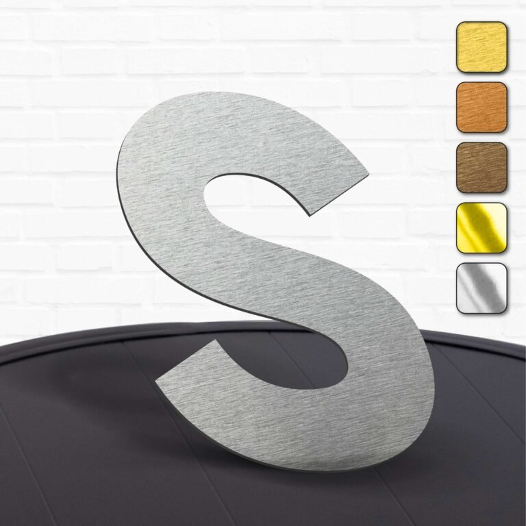 Lettres en Alu-Dibond finitions spéciales