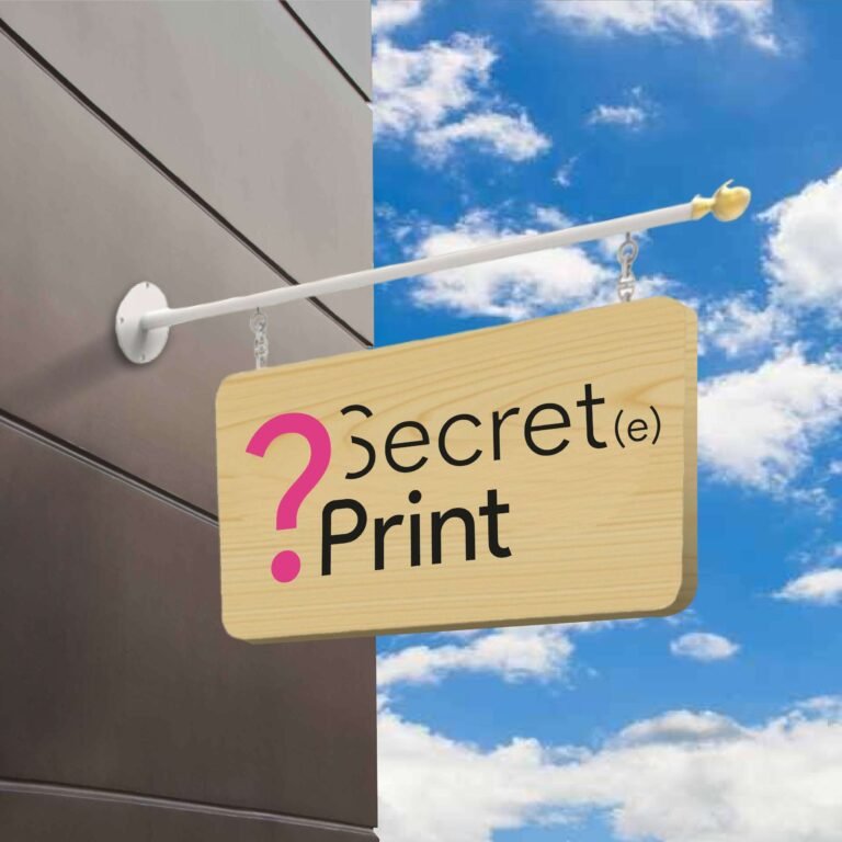 Enseigne suspendue standard en bois