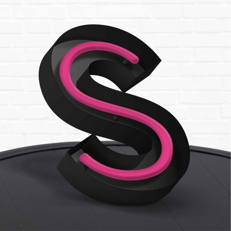 Lettres boitier avec néon LED intégré