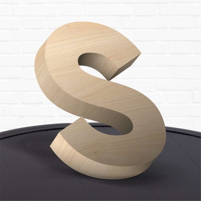 Lettres en bois rétro-éclairées